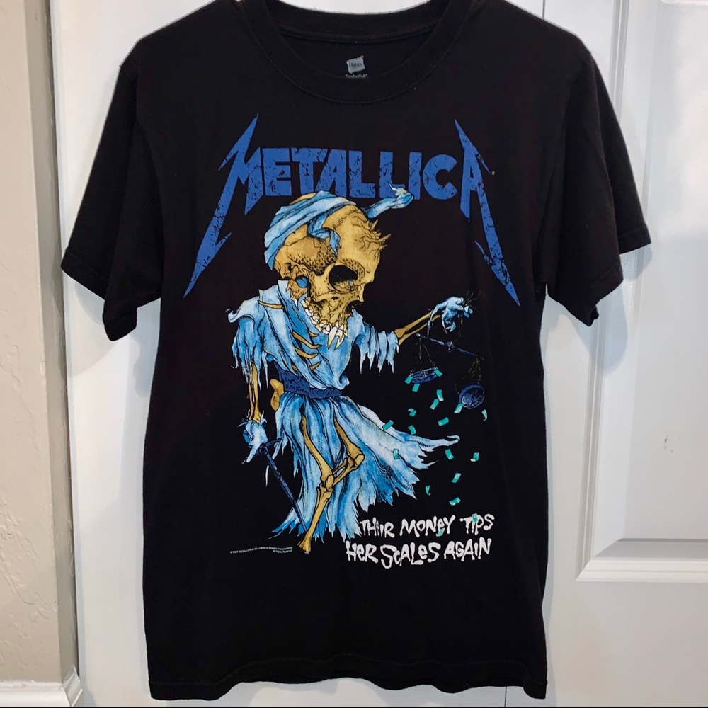 🔥METALLICA 🎸 “THEIR MONEY TIPS HER SCALES” SHIRT